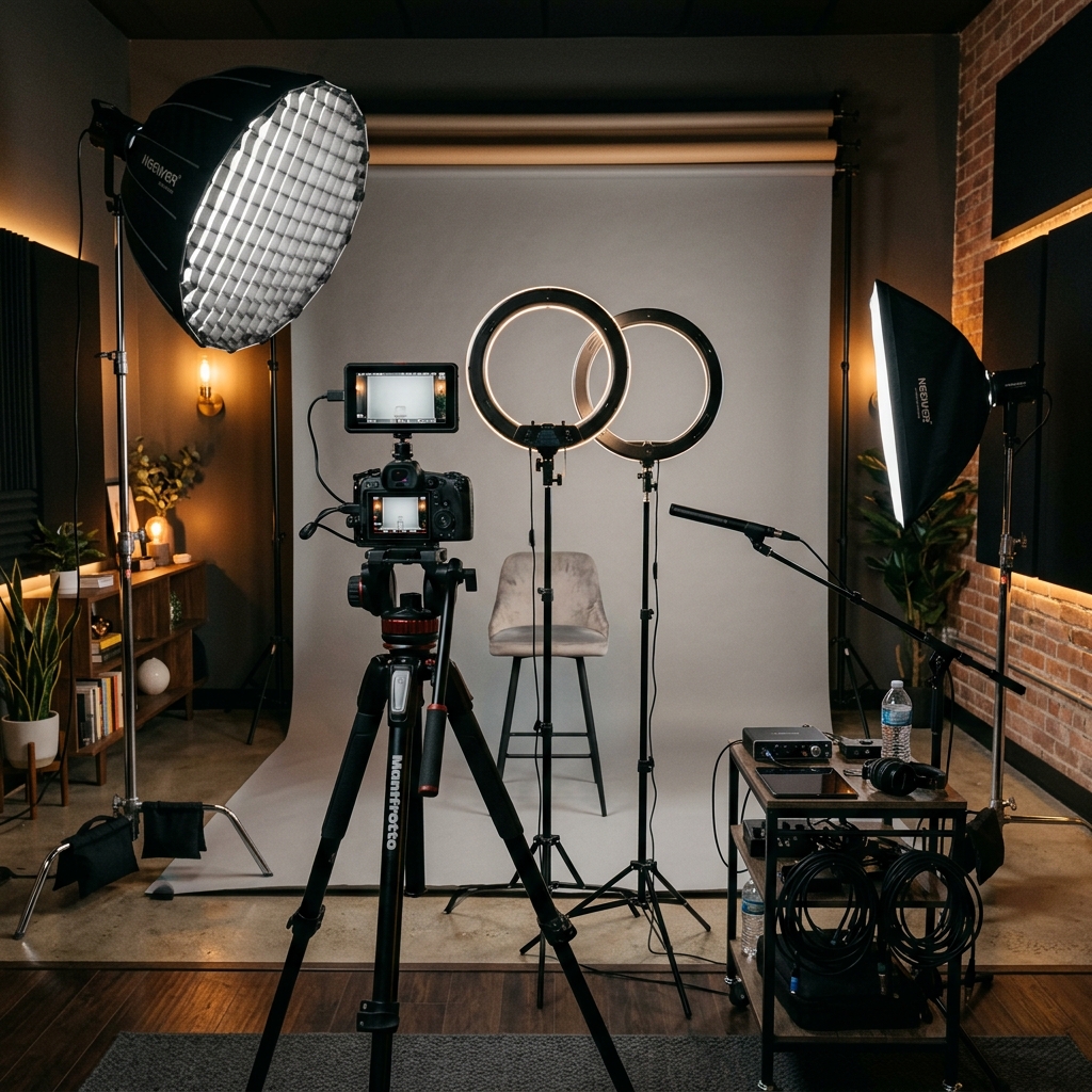 Professional self tape studio setup in Marietta, Georgia